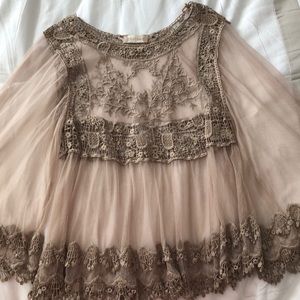 Altar’d State Lace Crochet Top with matching tank